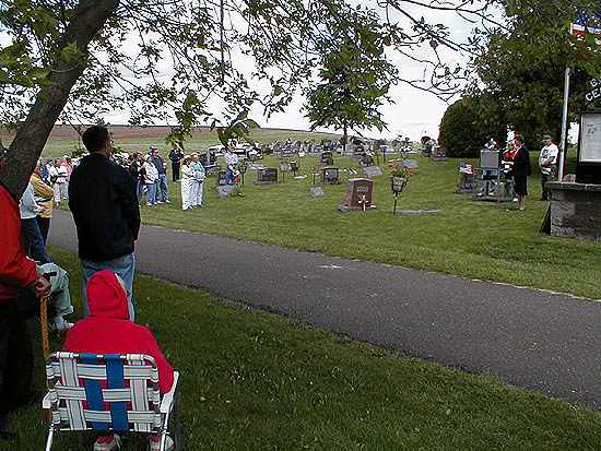 Calvary Cemetery on Memorial Day 2004