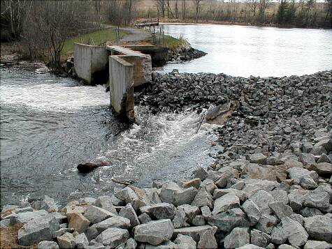 Kennedy Dam after damage done.