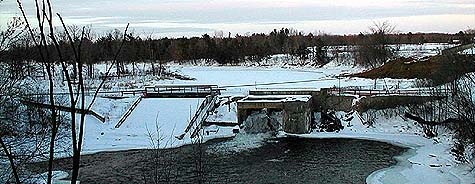 Remains of the Woodley Country Dam on February 15, 2004.