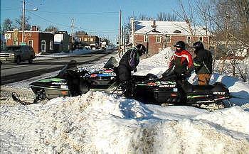 Snowmobiles Crossing 46